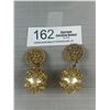 Image 1 : Pair of Vintage Unusual Huge Pearls Clip on Earrings