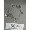 Image 1 : Silver Plated Charms Bracelet, Marked Claires