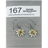 Image 2 : Vintage Silver w/ Enamel Pair of Earrings