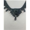 Image 2 : Vintage Hand Crafted Micro Beads Necklace Pair of Hand Crafted Dangle Earrings