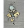 Image 2 : Pair of Hand Crafted Dangle Earrings
