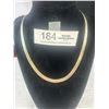 Image 1 : Silver Plated Snake Skin Chain Necklace Marked REVLON