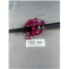 Image 1 : Vintage Lucite + Crystal Beads Bracelet