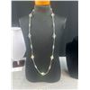 Image 1 : Vintage Extra Length Borealis Crystal Beads Necklace + Pair of Clip on Earrings