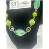 Image 2 : Very Nice Glass Stones + Beads Necklace