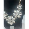 Image 2 : Vintage Large Rhinestones Necklace Unusual Design
