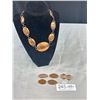 Image 1 : Vintage Copper Necklace + Pendants