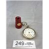 Image 1 : Vintage Waltham Pocket Watch, As Found + Lupe Key Chain