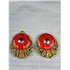 Image 2 : Vintage Made in Czechoslovkia Belt Buckle, As Is, Some Stones Missing