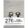 Image 1 : Pair of Sterling Silver Hoop w/ Tassels Earrings, Marked S 925.