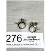 Image 2 : Pair of Sterling Silver Hoop w/ Tassels Earrings, Marked S 925.