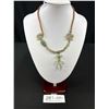 Image 1 : Hand Crafted Pewter w/ Brown Cord Necklace