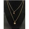 Image 2 : Double Strand Chains w/ Pendants Gold Plated Joe Fresh Necklace