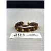 Image 1 : Hand Crafted Bracelet w/ Natural Amber Stones Self Adjusting Sizes
