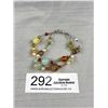 Image 1 : Liquid Silver w/ Semi Precious Stone Beads + Cultured Freshwater Pearls Bracelet