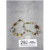 Image 2 : Liquid Silver w/ Semi Precious Stone Beads + Cultured Freshwater Pearls Bracelet