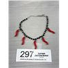 Image 1 : Vintage Enamel Stainless Steel Charms w/ Chain Bracelet Marked S Steel