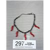 Image 2 : Vintage Enamel Stainless Steel Charms w/ Chain Bracelet Marked S Steel