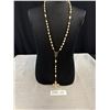 Image 1 : Antique Mother of Pearl Rosary w/ Cruzi Fix Cross Also Mother of Pearl Inlaid
