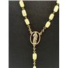 Image 2 : Antique Mother of Pearl Rosary w/ Cruzi Fix Cross Also Mother of Pearl Inlaid