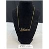 Image 1 : Lovely Dainty Hand Crafted Rebecca Gold Neckalce Marked 1/20 14K G.F.