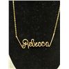 Image 2 : Lovely Dainty Hand Crafted Rebecca Gold Neckalce Marked 1/20 14K G.F.