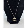 Image 2 : Vintage Channel Pendant w/ Chain Necklace + Pair of Matching Earrings (One Tiny Stone Missing)