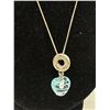 Image 2 : 925 Sterling Silver Chain + Engraved Life Pendant, Each Marked 925