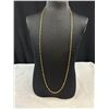 Image 2 : Vintage Very Long Low Gold Links Necklace, Unmarked