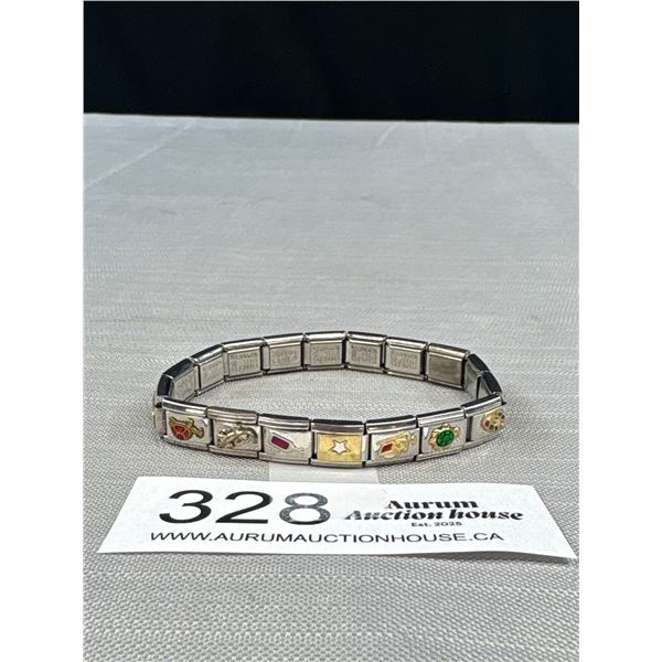 Stainless Steel Nomination, PovoDiutti Zoppini + More Links Stretch Bracelet