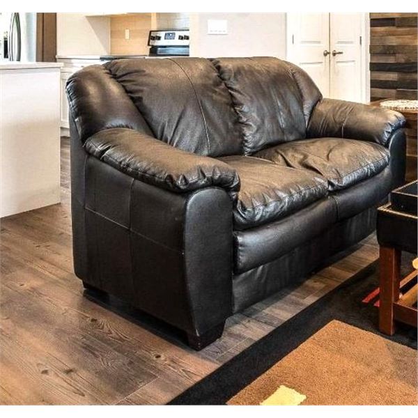 Leather Love Seat C