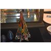 Image 2 : ART GLASS MULTICOLORED TREE & SMALL PAPERWEIGHTS (4 PCS)