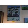 Image 1 : LIMITED EDITION GICLEE ON CANVAS TITLED "LOTUS BY MOONLIGHT" BY LARISSA HOLT 209/995 (21 1/2" X 27")