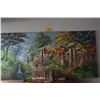 Image 2 : ORIGINAL IMPRESSIONIST-STYLE OIL PAINTING ON CANVAS; SIGNED (78 1/2" X 39 1/2")
