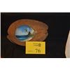 Image 1 : 1940'S HAND PAINTED COCONUT, PAINTING OF MOKOLI'I ISLAND (CHINAMAN'S HAT) KANEOHE BAY (9" X 6" X 3")