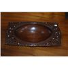 Image 4 : 1920'S MARGUESAN HAND CARVED CEREMONIAL BOWL W/ABALONE INLAY & 1940'S FIJIAN BOWL/WALL HANGING, MAHO