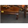 Image 6 : KOA COFFEE TABLE W/CHINESE STYLE LEGS (60" X 36")