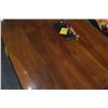 Image 7 : KOA COFFEE TABLE W/CHINESE STYLE LEGS (60" X 36")