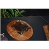Image 2 : CARVED WOOD TURTLE ON KOA BASE & HALE HONU PLAQUE (2 PCS)