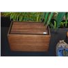 Image 2 : KOA & EBONY WOOD, 2 SECTION STACKING WOOD BOX (10 3/4" X 6" X 6 3/4")