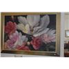 Image 2 : FRAMED GICLEE ON ART BOARD, FLOWERS (41" X 29")
