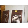 Image 1 : CHINESE 4 PANEL OPENWORK WOOD PANELS W/HANGERS (60 1/2" X 69 1/4" EA.) (4 PCS)