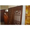 Image 3 : CHINESE 4 PANEL OPENWORK WOOD PANELS W/HANGERS (60 1/2" X 69 1/4" EA.) (4 PCS)