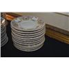 Image 6 : LIMOGE CHINA: 15 DINNER PLATES, 14 SAUCERS, 26 DESSERT PLATES, 14 SALAD PLATES & 2 COFFEE CUPS (71 P