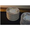 Image 8 : LIMOGE CHINA: 15 DINNER PLATES, 14 SAUCERS, 26 DESSERT PLATES, 14 SALAD PLATES & 2 COFFEE CUPS (71 P