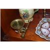 Image 2 : MIXED LOT: ROYAL DEVON VINTAGE PITCHER, ANTIQUE HUNGARIAN EGG DISH, BRASS MORTAR & PESTLE & BRASS CA