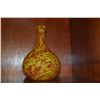 Image 2 : HAND THROWN 1990'S ORANGE ART VASE BY KEN OSTROW; SIGNED