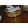 Image 8 : ROYAL ALBERT OLD COUNTRY CHINA: PLATES, BOWL, SAUCERS, CUPS, TEAPOT, CREAMER, SUGAR & PLATTER (41 PC