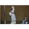Image 2 : LLADRO GIRL W/CHICKEN & ORREFORS TWISTED LOBES PERFUME BOTTLES (3 PCS)