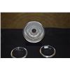 Image 2 : STEUBEN SPIRAL ON STAND & 2 STEUBEN DISHES (3 PCS)